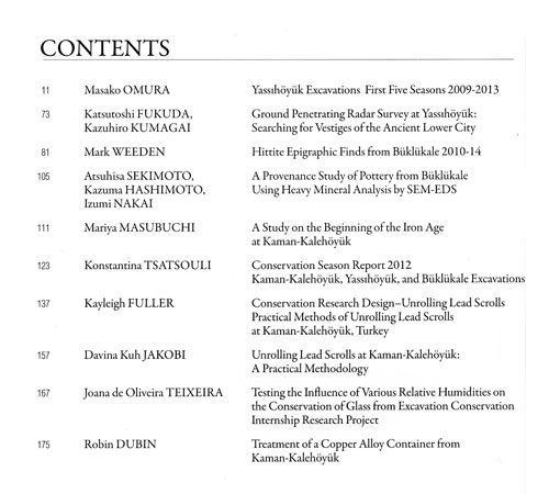AAS XIX Contents