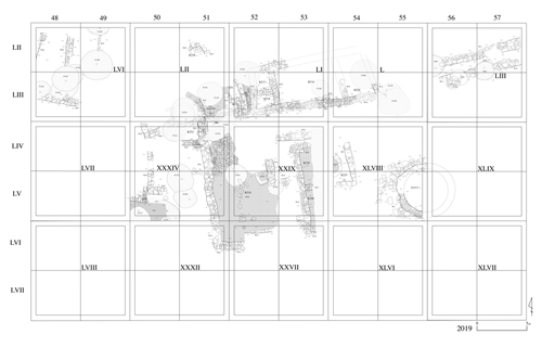 図6：南区 LI〜LII、XXXII、XXXIV区［クリックで拡大］