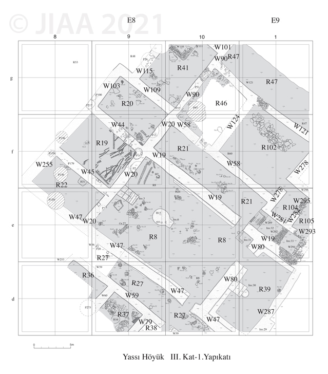 Fig. 14: 第III−1建築層 遺構平面図［クリックで拡大］